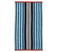 Helena Springfield 'beach House Stripe' Cotton Towel In Blue Blue Bath Towel