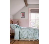 Helena Springfield 'Blossom Print' Cotton Duvet Cover Set in Aqua | Size: Super King Helena Springfield Aqua Super King
