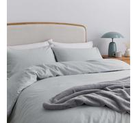 Helena Springfield Brushed Cotton Double Duvet Cover SET, Silver