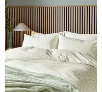 Helena Springfield Calico & Chalk Leaf Sprig Single Duvet Cover SET, Green