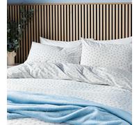 Helena Springfield Calico & Chalk Leaf Sprig Super Kingsize Duvet Cover SET, Blue