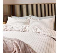 Helena Springfield Calico & Chalk Tranquil Check Kingsize Duvet Cover SET, Pink