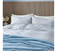 Helena Springfield Calico & Chalk Twill Stripe Single Duvet Cover SET, Blue