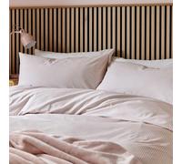 Helena Springfield Calico & Chalk Twill Stripe Super Kingsize Duvet Cover SET, Pink