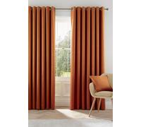 Helena Springfield 'Eden' Woven Lined Curtains in Copper | Size: 167 cm width x 183 cm drop Helena Springfield Copper 167 cm width x 183 cm drop