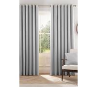 Helena Springfield 'eden' Woven Lined Curtains In Silver Silver 228cm width x 183cm drop
