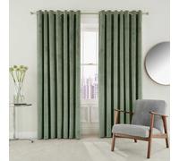 Helena Springfield Escala Lined Curtains 66" x 72", Sage