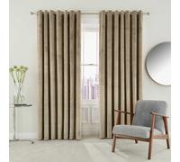 Helena Springfield 'Escala' Woven Lined Curtains in Beige | Size: 228 cm width x 228 cm drop Helena Springfield Beige 228 cm width x 228 cm drop