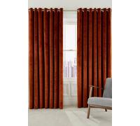 Helena Springfield 'Escala' Woven Lined Curtains in Copper | Size: 228 cm width x 183 cm drop Helena Springfield Copper 228 cm width x 183 cm drop