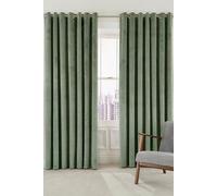 Helena Springfield Escala Lined Curtains 90" x 72", Sage