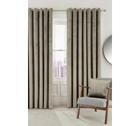 Helena Springfield Escala Lined Curtains 66" x 54", Linen