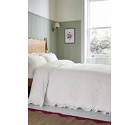 Helena Springfield 'Evie Pintucks' Cotton Duvet Cover Set in White | Size: Super King Helena Springfield White Super King