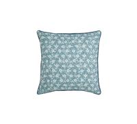 Helena Springfield 'folk Ditsy' Cotton Cushion In Teal Teal 45cm x 45cm