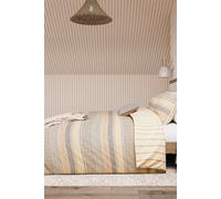 Helena Springfield King Size Graphite and Copper Folk Stripe Duvet Set - Graphite / Copper - Wilko