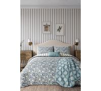 Helena Springfield 'forest Friends' Cotton Duvet Cover Set In Blue Blue Super King