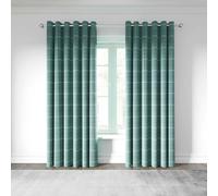 Helena Springfield Harper Lined Curtains 90" x 72", Duck Egg