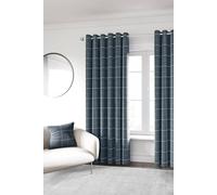 Helena Springfield Harper Lined Curtains 66" x 72", Navy