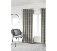Helena Springfield Harper Lined Curtains 66" x 90", Silver