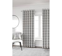Helena Springfield Harriet Lined Curtains 90" x 90", Blush/Grey