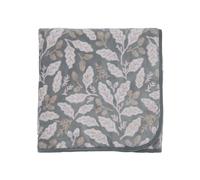 Helena Springfield Harvest Moon Acorns Fleece Throw, Charcoal & Linen