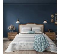 Helena Springfield Harvest Moon Folk Stripe Duvet Cover Set Blue & Teal
