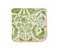 Helena Springfield Harvest Moon Pheasants Fleece Throw, Green/Pink