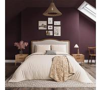 Helena Springfield Harvest Moon Ticking Stripe Duvet Cover Set Graphite & Copper