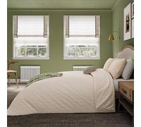 Helena Springfield Harvest Moon Ticking Stripe Duvet Cover Set Green & Pink