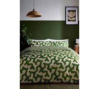 Helena Springfield 'Hikani' Cotton Duvet Cover Set in Green | Size: Double Helena Springfield Green Double