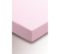 'Hs Brushed Cotton' Fitted Sheet Helena Springfield Baby Pink Double Fitted