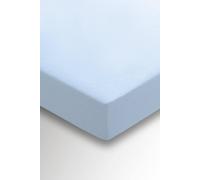 'Hs Brushed Cotton' Fitted Sheet Helena Springfield Blue Double Fitted