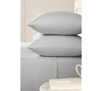 Helena Springfield 'Hs Brushed Cotton' Flat Sheet in Silver | Size: Single Flat Helena Springfield Silver Single Flat