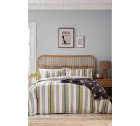 Helena Springfield 'Huntington Stripe' Cotton Duvet Cover Set | Size: Single Helena Springfield Multicolor Single