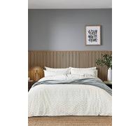 Helena Springfield Calico & Chalk Leaf Sprig Double Duvet Cover SET, Grey