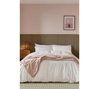 Helena Springfield Calico & Chalk Leaf Sprig Super Kingsize Duvet Cover SET, Pink