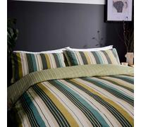 Helena Springfield Loft Living Ari Stripe Kingsize Duvet Cover SET, Multi