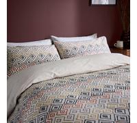 Helena Springfield Loft Living Tanza Double Duvet Cover SET, Charcoal