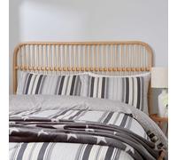 Helena Springfield Long Island Beach House Stripe Kingsize Duvet Cover SET, Linen & Grey