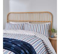 Helena Springfield Long Island Elwood Stripe Kingsize Duvet Cover SET, Blue