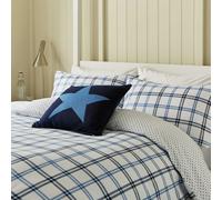 Helena Springfield Long Island Hunter's Check Single Duvet Cover Set, Cobalt Blue & Navy