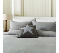 Helena Springfield Long Island Jersey Super Kingsize Duvet Cover Set, Grey
