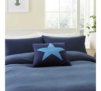 Helena Springfield Long Island Jersey Super Kingsize Duvet Cover Set, Navy