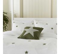 Helena Springfield Long Island Tufted Star Super Kingsize Duvet Cover Set, Green