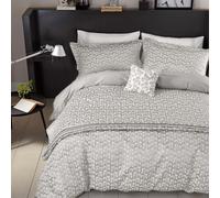 Helena Springfield Mikkel Single Duvet Cover Set, Silver