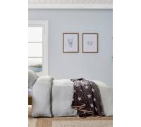 Helena Springfield 'Muslin' Cotton Duvet Cover Set in Silver | Size: Single Helena Springfield Silver Single