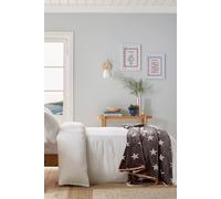 Helena Springfield 'Muslin' Cotton Duvet Cover Set in White | Size: Single Helena Springfield White Single