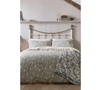 Helena Springfield 'Owls' Cotton Duvet Cover Set in Silver | Size: Super King Helena Springfield Silver Super King