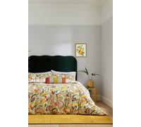 'Penny' Cotton Duvet Cover Set Helena Springfield Orange Double