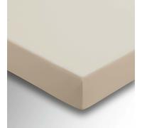Helena Springfield Percale Single Fitted Sheet, Stone