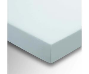 Helena Springfield Percale Super Kingsize (36cm Deep) Fitted Sheet, Duck Egg